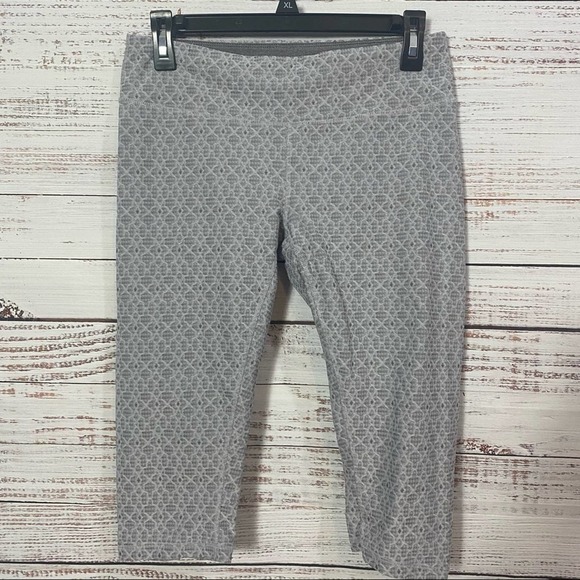 PRANA Gray cropped athletic cropped size medium low rise workout leggings - Picture 1 of 6
